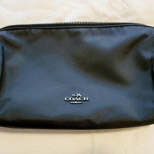 Small Black Coach Makeup Bag - Sleek and Stylish